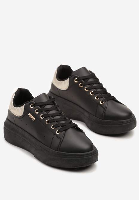 Sneakers Alirisa Negru cu argintiu 5