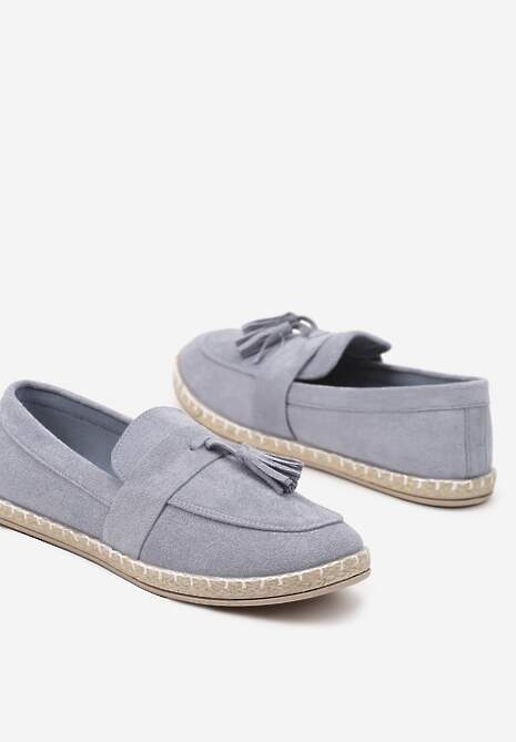 Jasnoniebieskie Espadryle przed Kostkę z Ozdobnymi Chwostami Marilsa 6