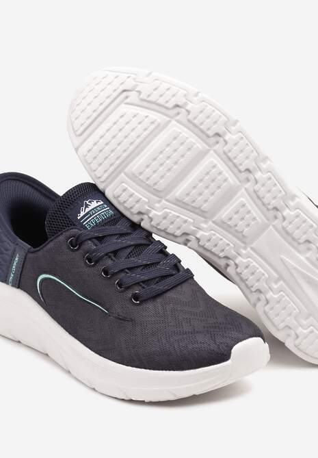 Sneakers Darilen Bleumarin cu verde mentă 6