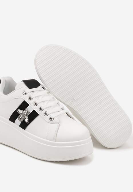 Sneakers Ommea Alb cu negru 6