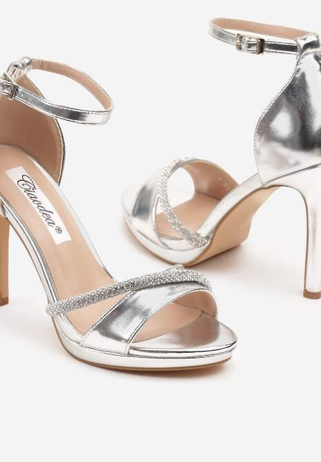 Pantofi stiletto Bortia Argintii 6