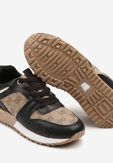 Sneakers Soltia Negru cu maro 6