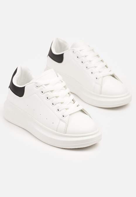 Sneakers Elanireth Alb cu negru 5