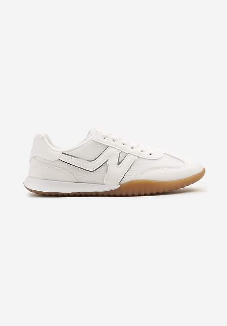 Białe Sneakersy Klasyczne Tenisówki Istia 4
