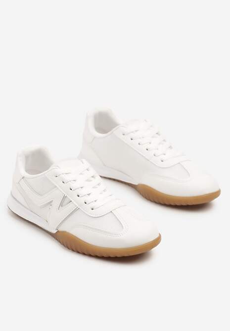 Białe Sneakersy Klasyczne Tenisówki Istia 5