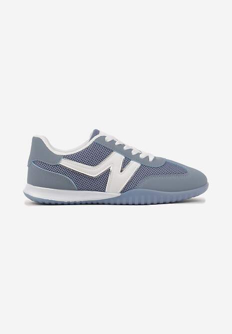 Niebieskie Sneakersy Klasyczne Tenisówki Istia 4