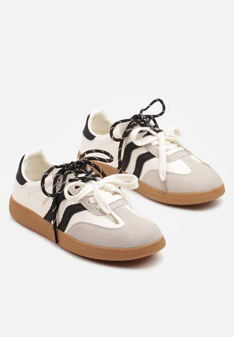 Sneakers Zarinoa Bej cu negru 5