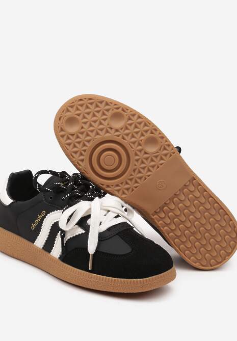 Sneakers Zarinoa Negri cu bej 6