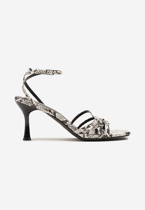 Sandale Galiven Print piele de șarpe 4