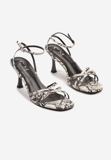 Sandale Galiven Print piele de șarpe 5