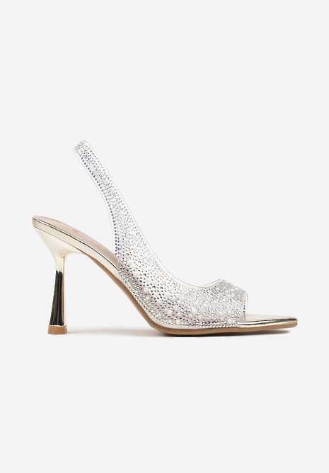 Pantofi stiletto Efaliana Aurii 4