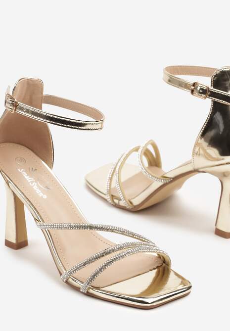 Pantofi stiletto Alimora Aurii 6