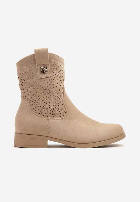 Botine Efaliria Bej închis 4