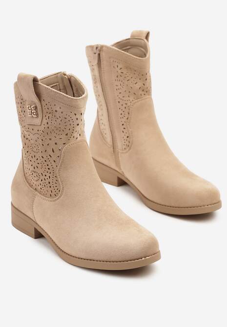 Botine Efaliria Bej închis 5