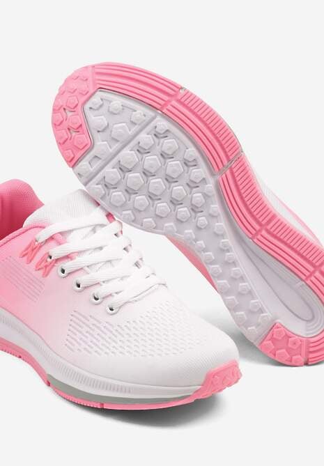 Pantofi sport Maccaria Alb cu roz 6