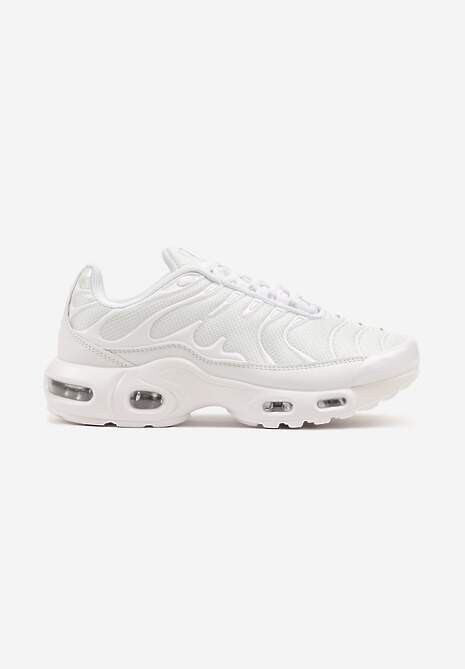 Białe Buty Sportowe Sneakersy z Geometrycznym Tłoczeniem Vulinea 4