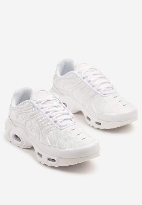 Białe Buty Sportowe Sneakersy z Geometrycznym Tłoczeniem Vulinea 5
