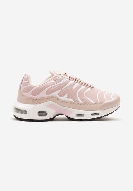 Jasnoróżowe Buty Sportowe Sneakersy z Geometrycznym Tłoczeniem Vulinea 4