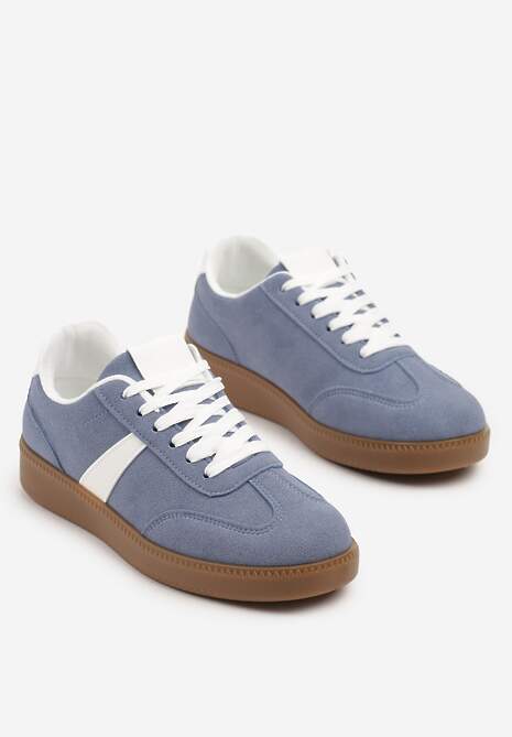Niebieskie Sneakersy w Stylu Kultowych Tenisówek Gillifia 5
