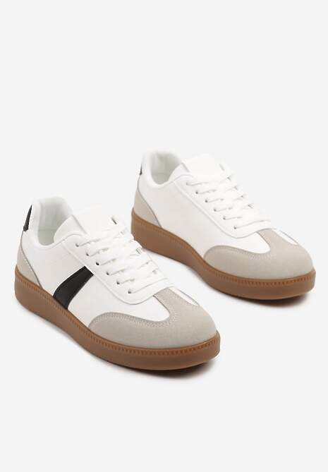 Białe Sneakersy w Stylu Kultowych Tenisówek Gillifia 5