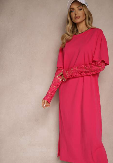 Rochie Tanisla Fucsia 4