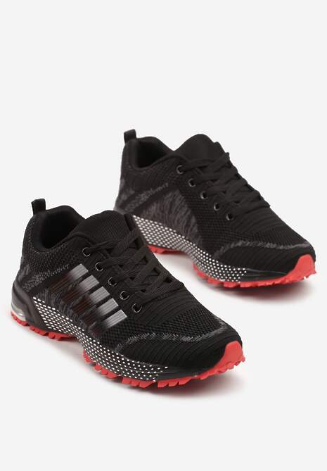 Sneakers Luricca Negru cu roșu 5