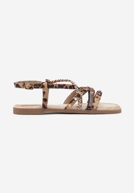 Sandale Nanolea Imprimeu leopard 4