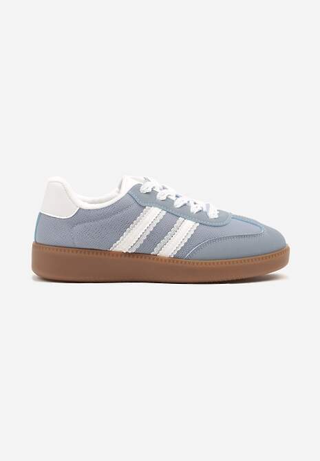 Niebieskie Sneakersy Tenisówki z Przeszyciami Lurivia 4