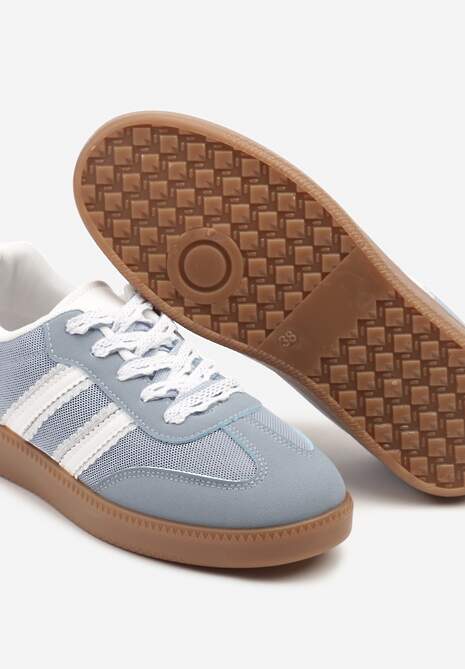 Niebieskie Sneakersy Tenisówki z Przeszyciami Lurivia 6