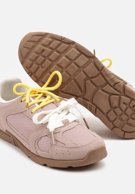 Różowe Sneakersy z Podwójnymi Sznurówkami Terfitra 6