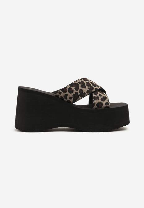 Papuci Janiffia Imprimeu leopard 4