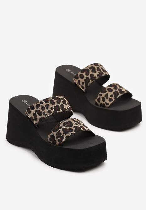 Papuci Panilia Imprimeu leopard 5