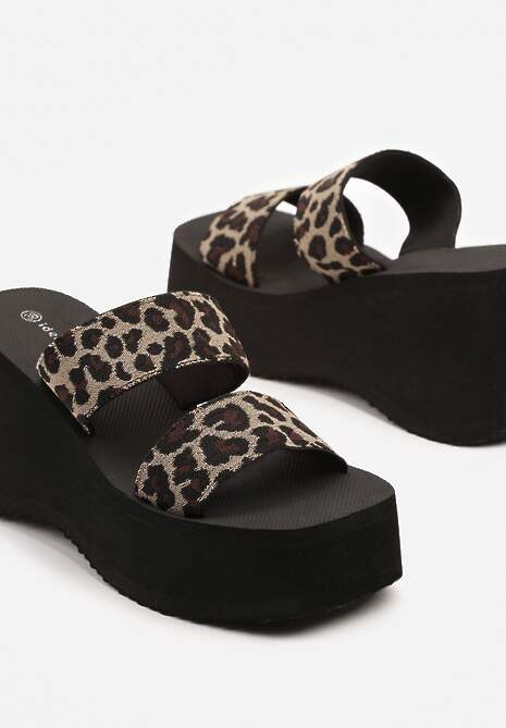 Papuci Panilia Imprimeu leopard 6