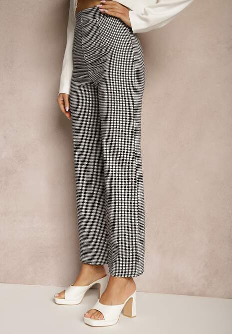 Pantaloni Alimuna Negru cu alb 4