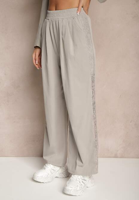 Pantaloni Naneriela Gri deschis 4