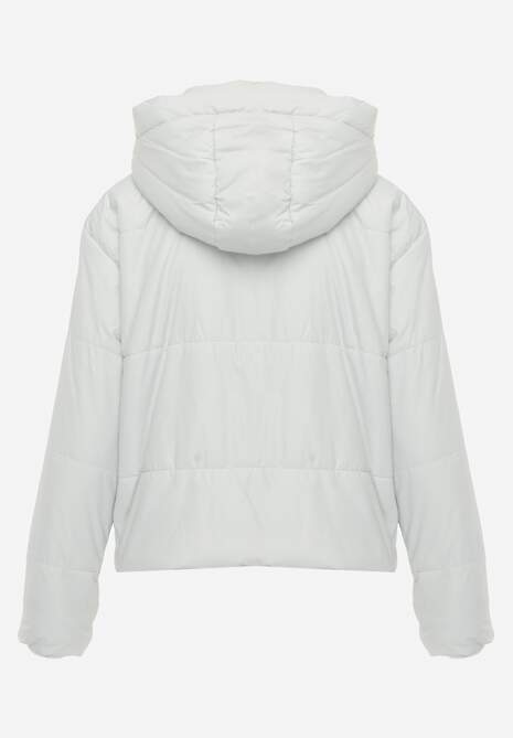 Miętowa Kurtka z Szerokim Pikowaniem i Nieodpinanym Kapturem Ninilira 7