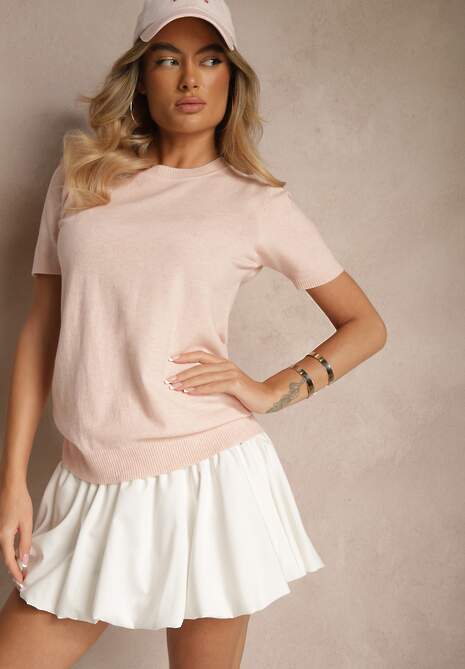 T-shirt Sanallia Roz deschis 4