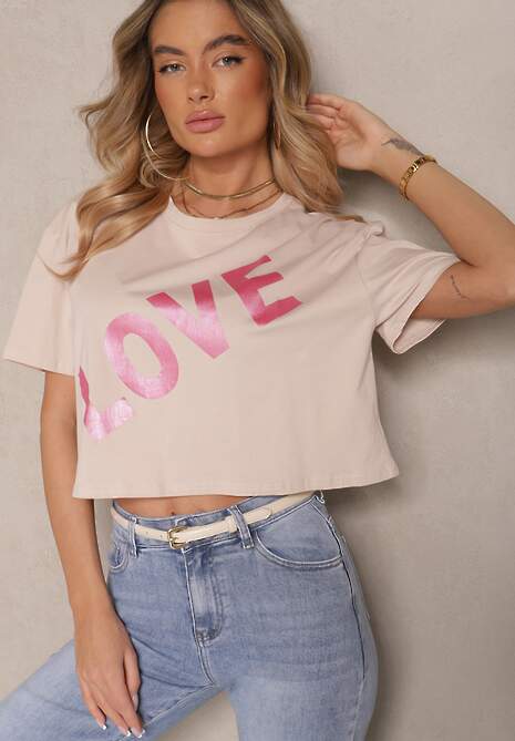 T-shirt Sanillva Bej închis 4