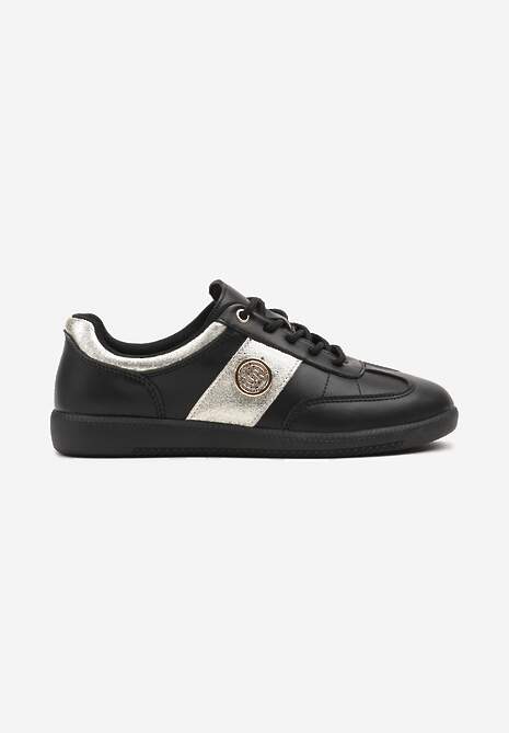 Sneakers Ollisena Negru cu argintiu 4