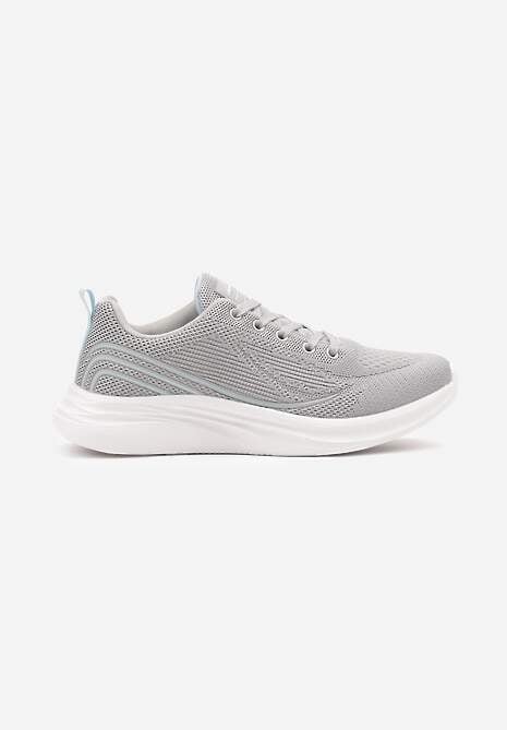 Szaro-Niebieskie Buty Sportowe Sneakersy Zdobione Efektem Ombre Banelissa 4