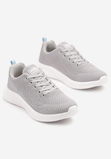 Szaro-Niebieskie Buty Sportowe Sneakersy Zdobione Efektem Ombre Banelissa 5