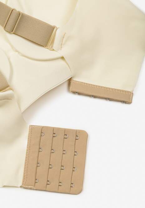 Jasnobeżowy Biustonosz z Zapięciem na Haftki Oledis 6