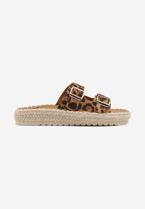 Papuci Karinn Imprimeu leopard 4