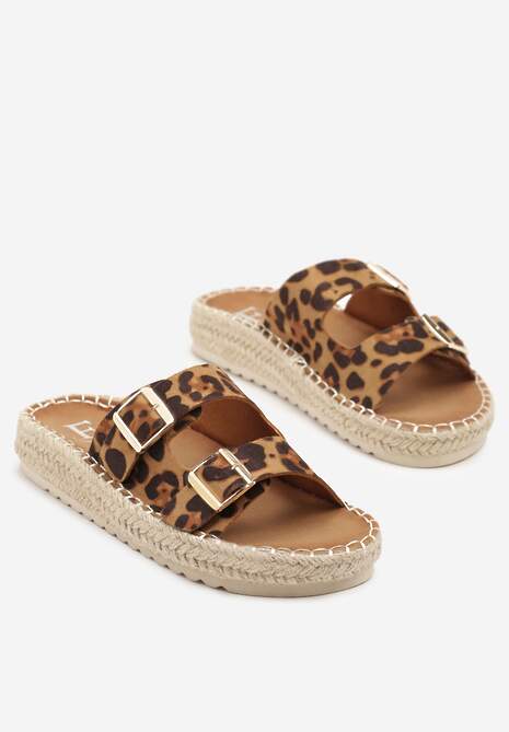 Papuci Karinn Imprimeu leopard 5
