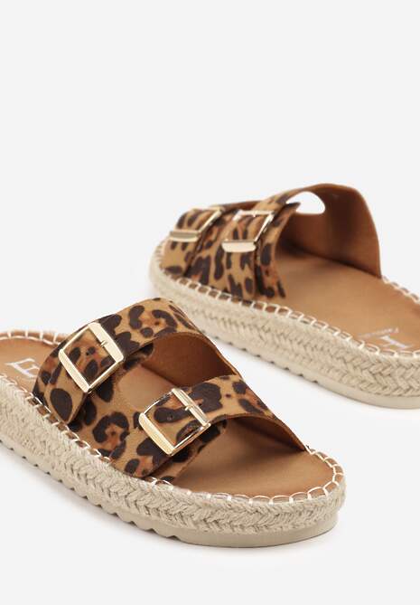 Papuci Karinn Imprimeu leopard 6