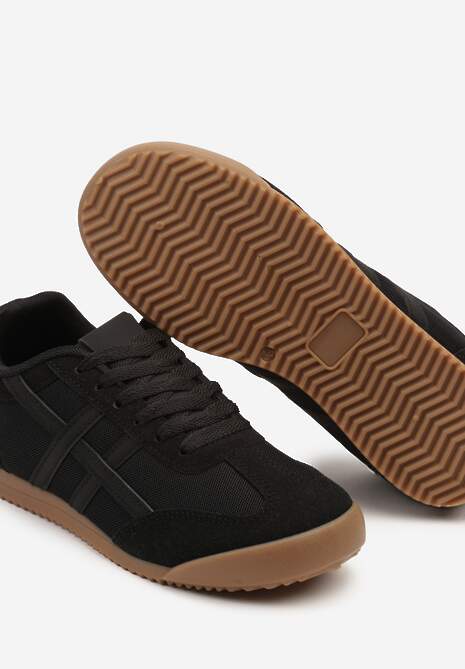 Czarne Sneakersy Typu Klasyczne Tenisówki Isnnoria 6