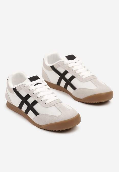 Białe Sneakersy Typu Klasyczne Tenisówki Isnnoria 5