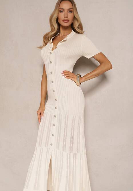 Rochie Aluona Bej deschis 4