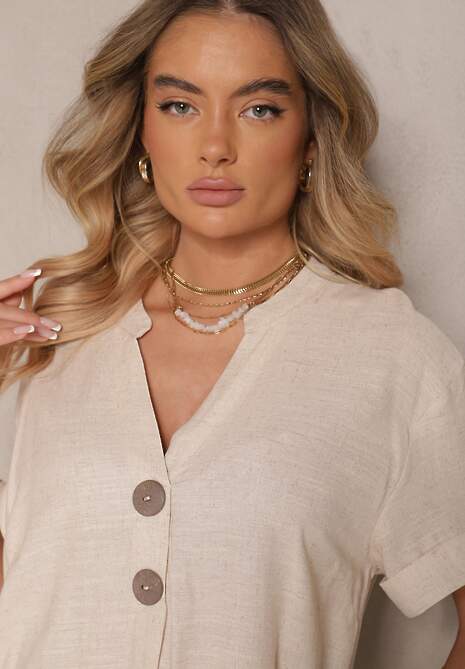 Rochie Elanorella Bej deschis 5