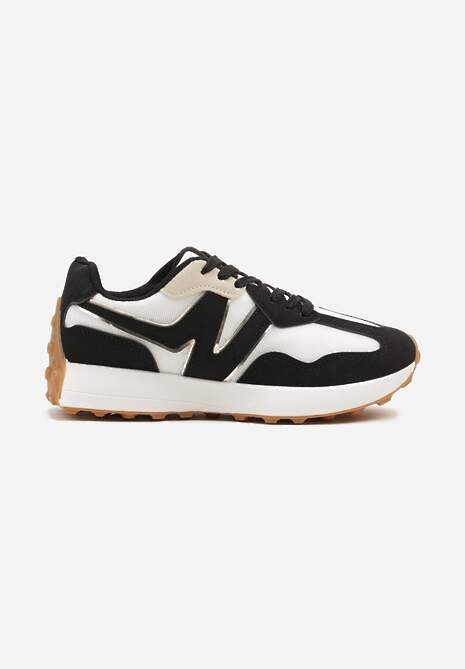 Czarne Sneakersy Ozdobione Geometrycznym Motywem Zdivena 4